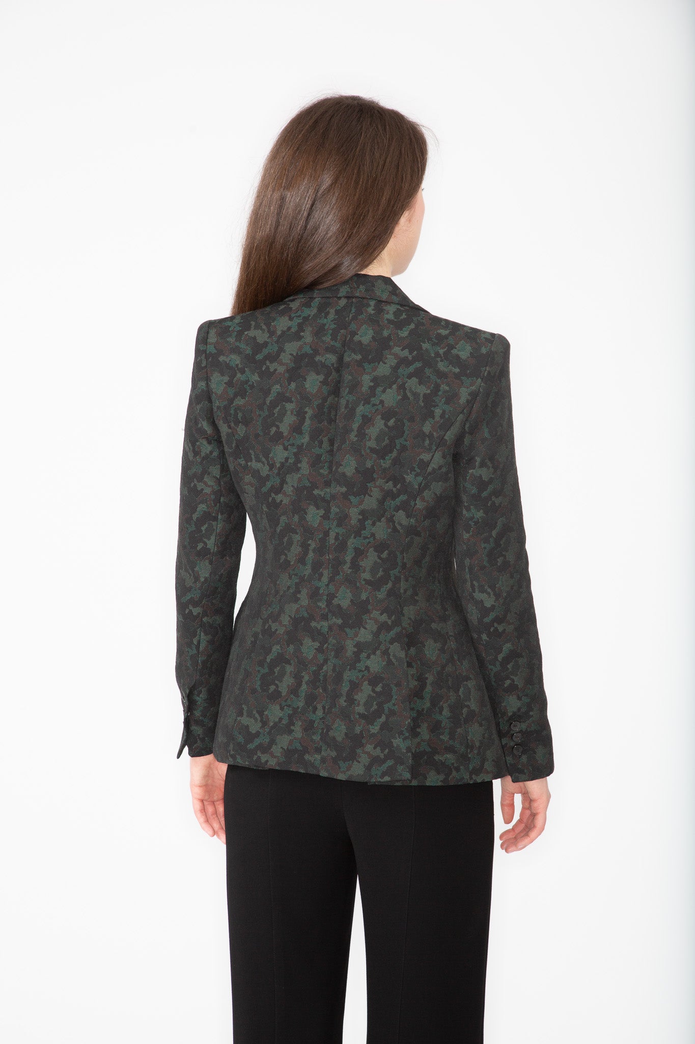 Brocade Nipped Blazer