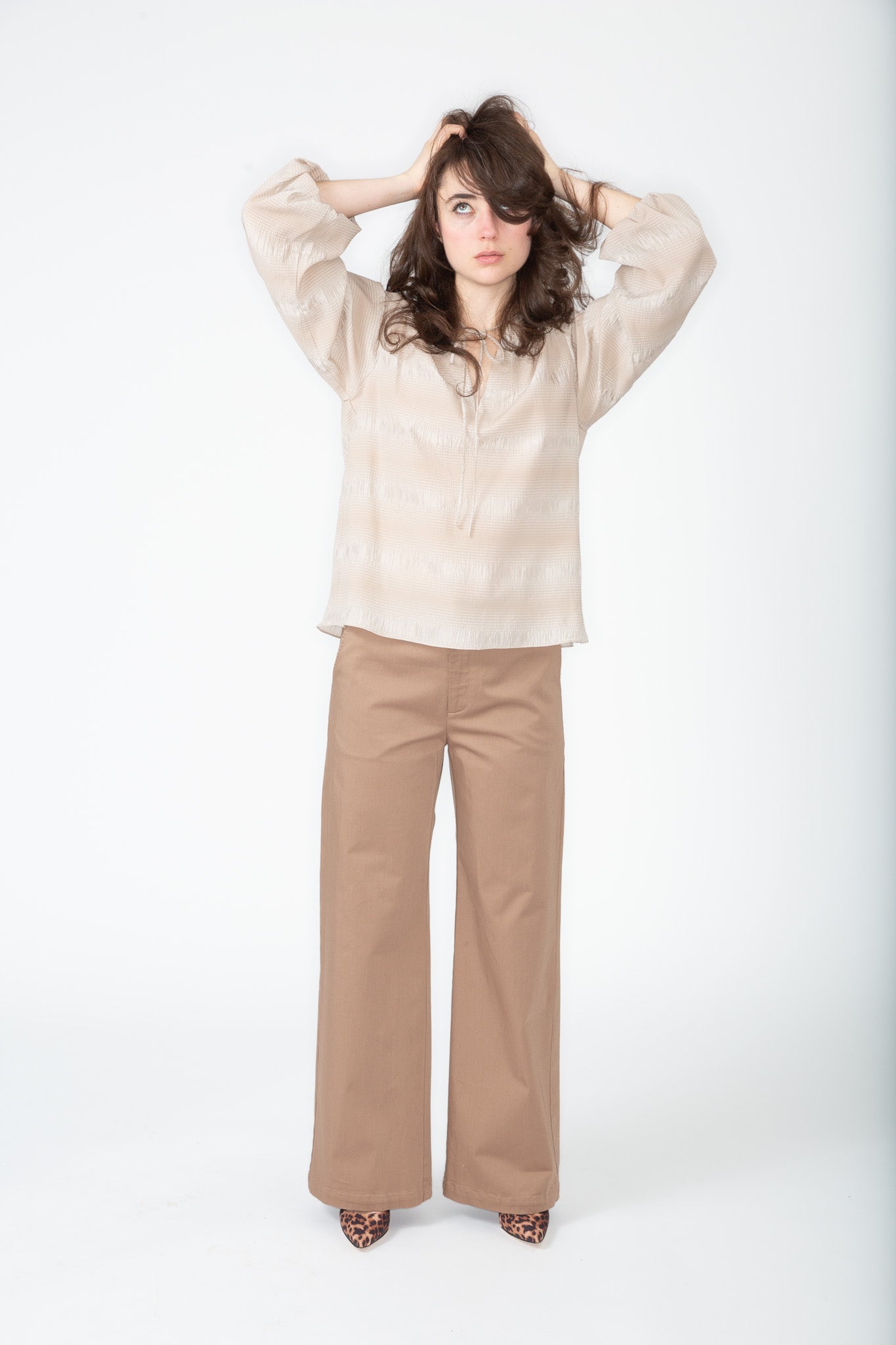 Caramel Slouchy Trouser