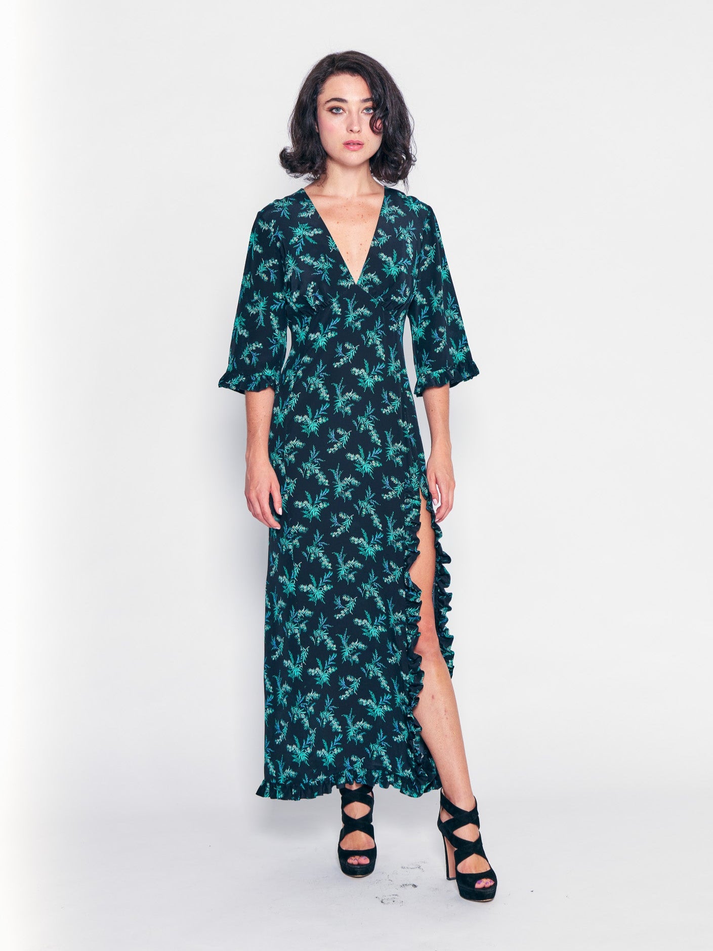 Black Sleeping Gown Dress
