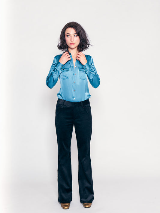 Moody Blue Utility Shirt