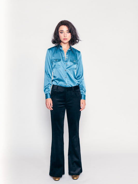 Moody Blue Utility Shirt