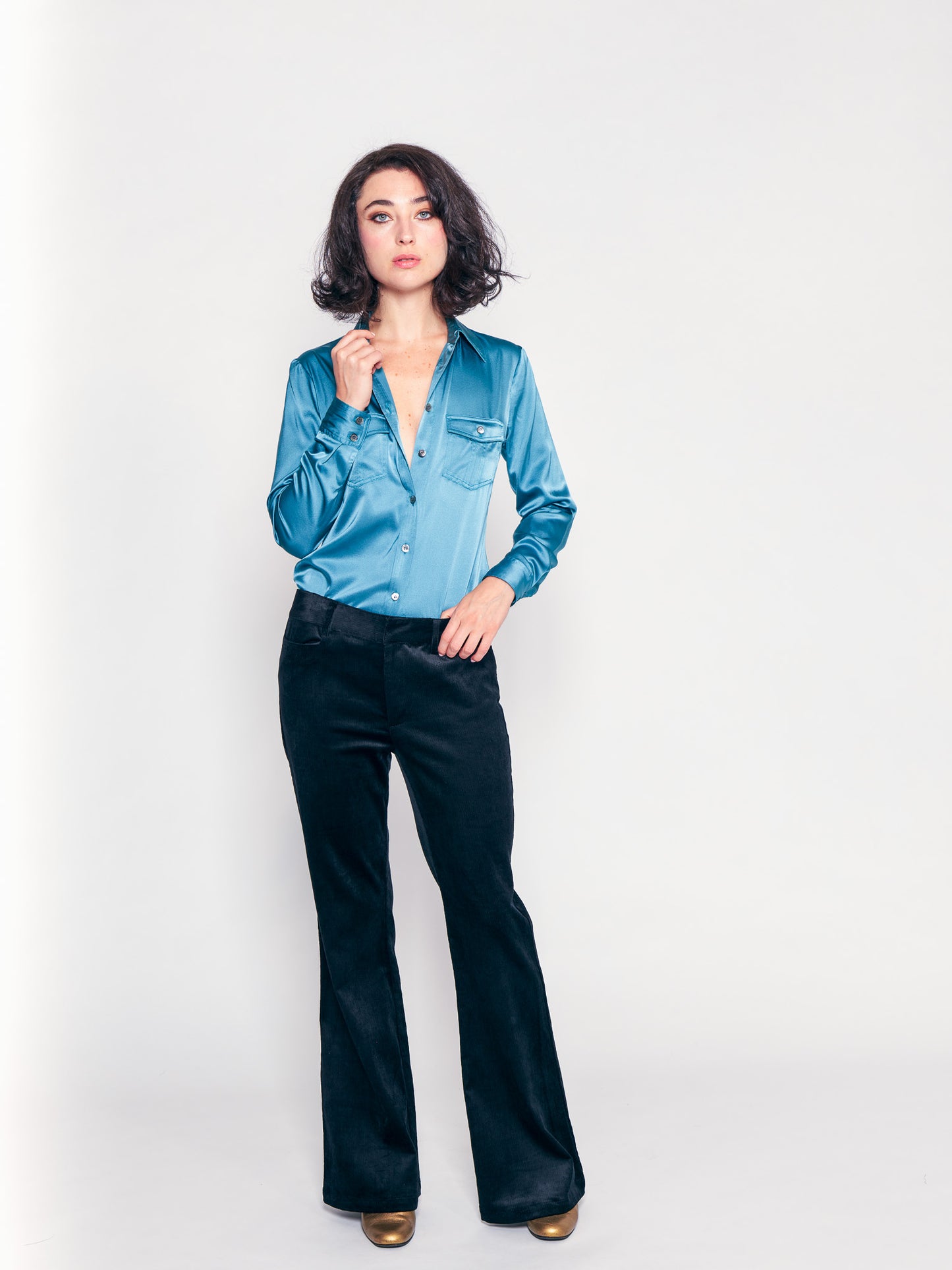 Moody Blue Utility Shirt