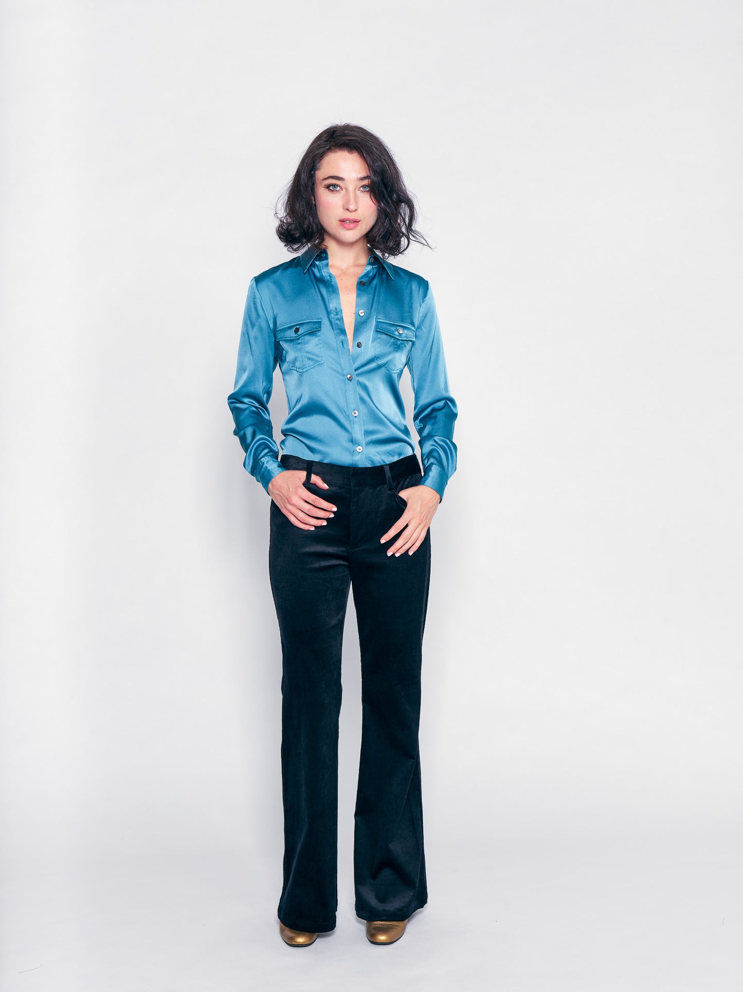 Moody Blue Utility Shirt