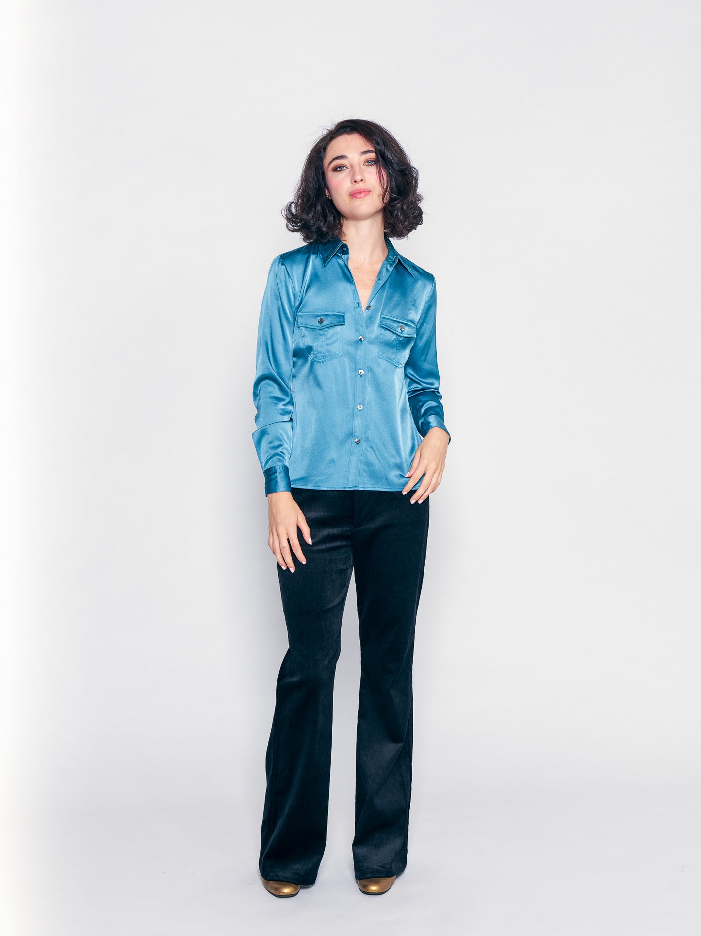 Moody Blue Utility Shirt