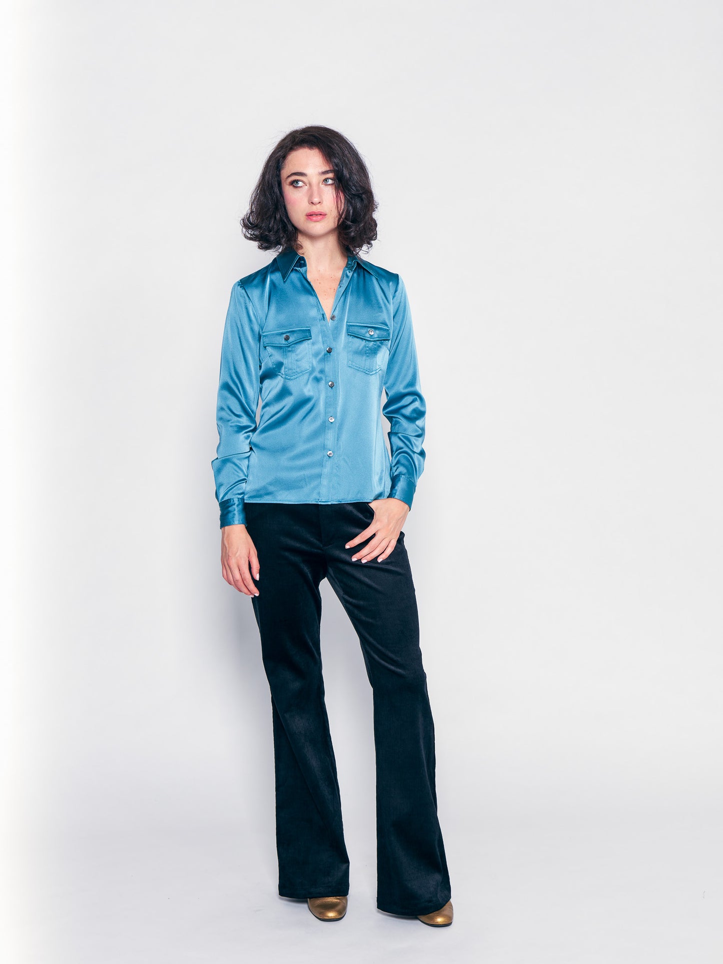 Moody Blue Utility Shirt
