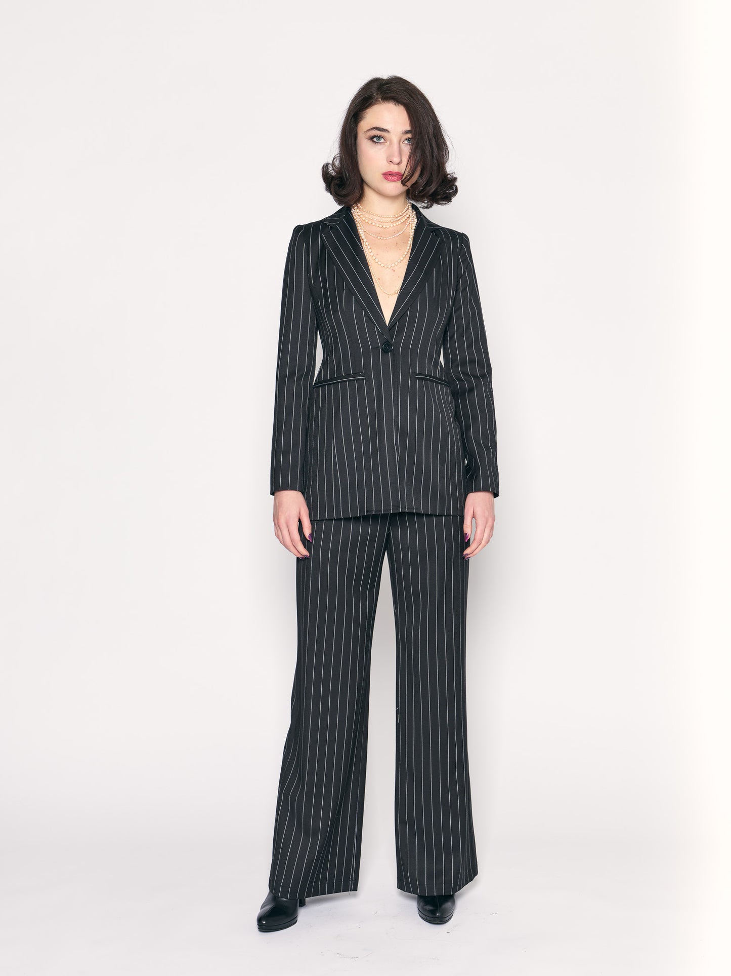 Pinstripe Blazer