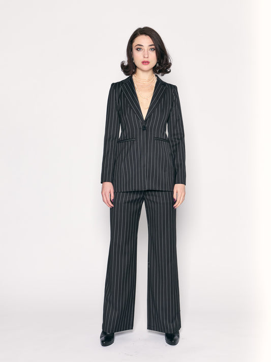 Pinstripe Blazer